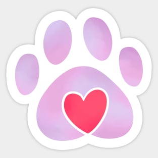 Pet Love Pink Sticker